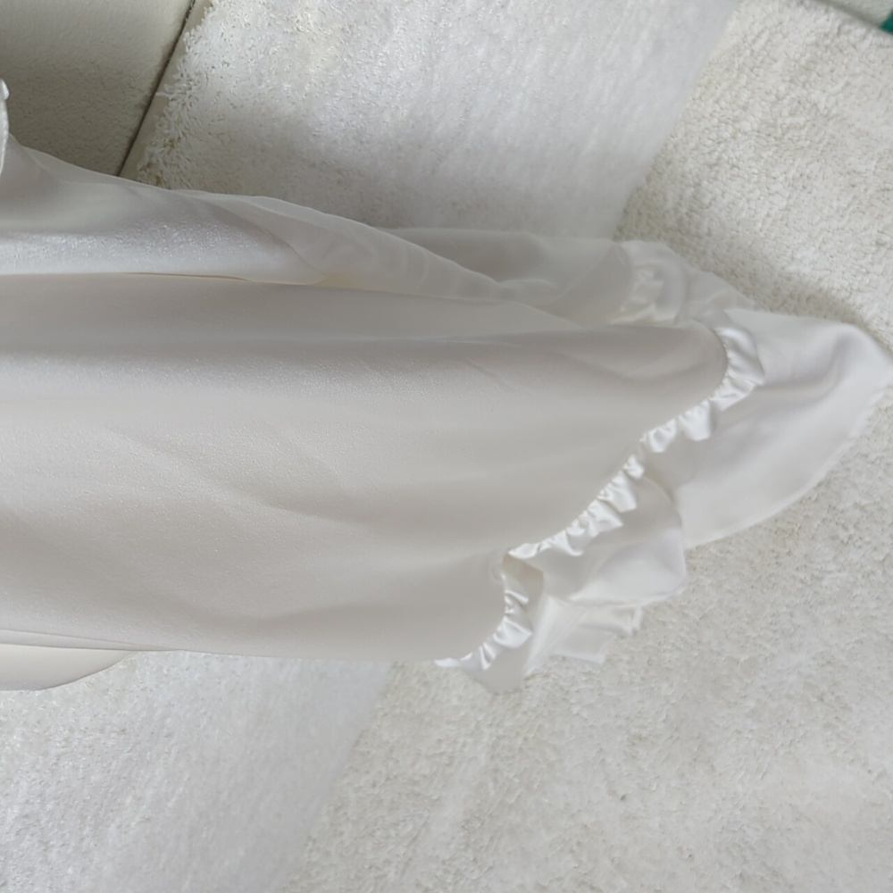 Show Me Your Mumu Lane Midi Dress Womens XL White Ivory Satin Dress - Picture 12 of 13